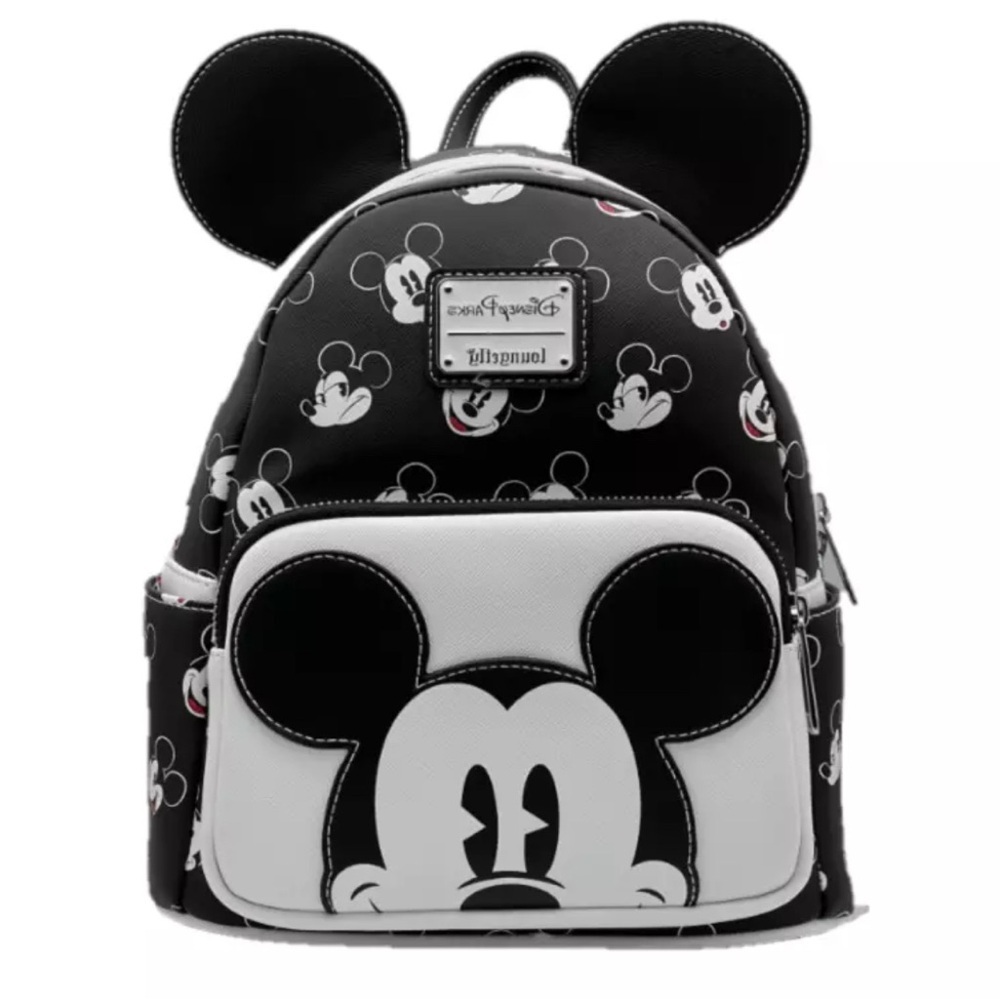 Loungefly Disney Mickey Mouse Black and White Backpack NWT​